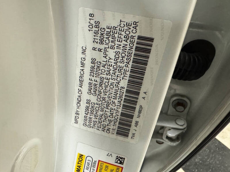 2018 Honda Accord LX