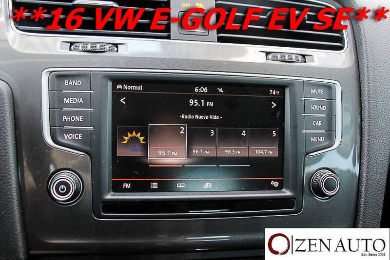 2016 Volkswagen e-Golf SE
