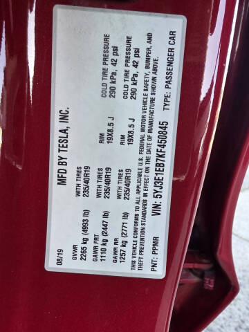 2019 Tesla Model 3 Long Range