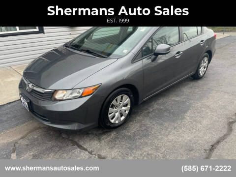 2012 Honda Civic for sale at Shermans Auto Sales in Webster NY