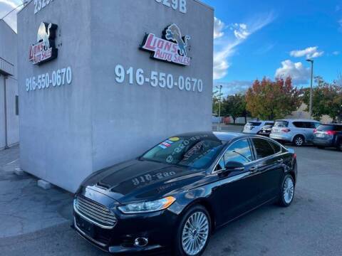 2014 Ford Fusion for sale at LIONS AUTO SALES in Sacramento CA