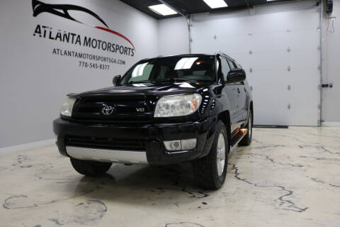 2004 Toyota 4Runner for sale at Atlanta Motorsports in Roswell GA