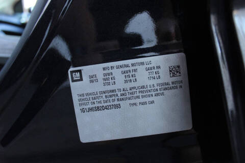 2013 Chevrolet Sonic RS Manual