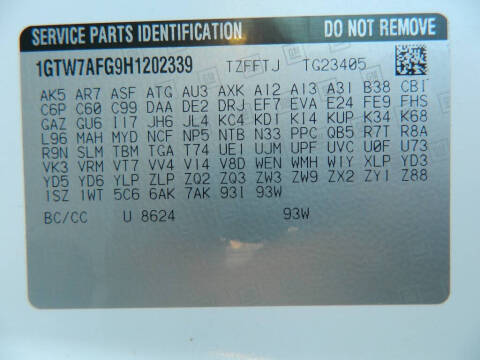 2017 GMC Savana 2500