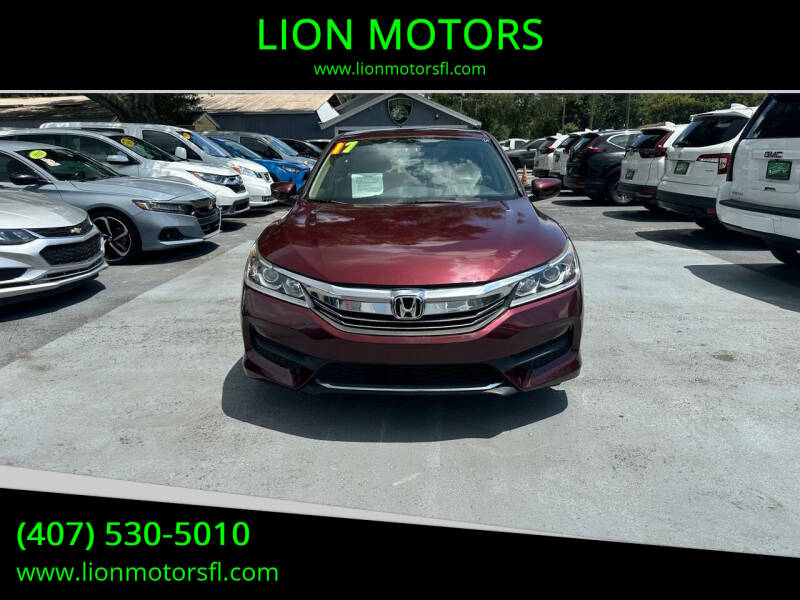 2017 Honda Accord for sale at LION MOTORS in Orlando FL