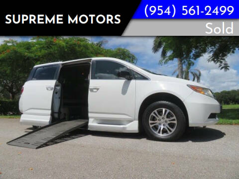 2012 Honda Odyssey for sale at Supreme Motors in Boca Raton FL