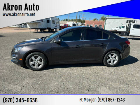 2015 Chevrolet Cruze for sale at Akron Auto in Akron CO