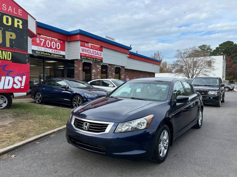 2009 Honda Accord for sale at HW Auto Wholesale in Norfolk VA