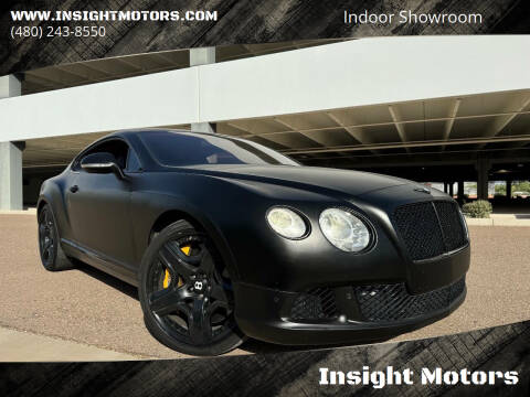 2012 Bentley Continental for sale at Insight Motors in Tempe AZ