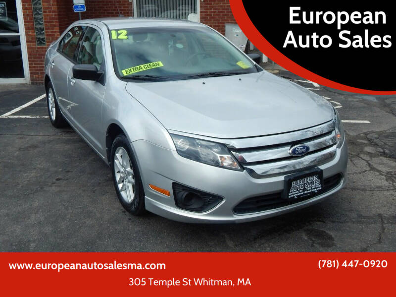 2012 Ford Fusion for sale at European Auto Sales in Whitman MA