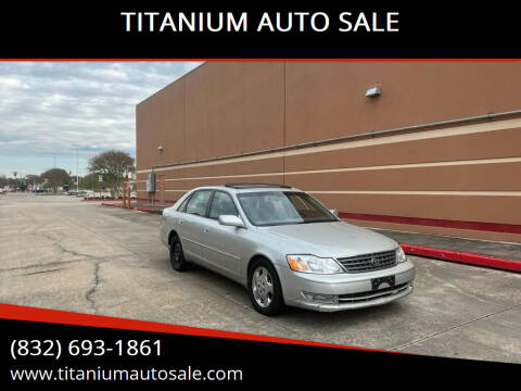 2003 Toyota Avalon for sale at TITANIUM AUTO SALE in Houston TX