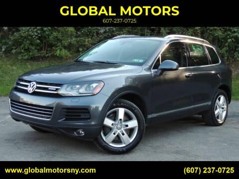 2013 Volkswagen Touareg for sale at GLOBAL MOTORS in Binghamton NY