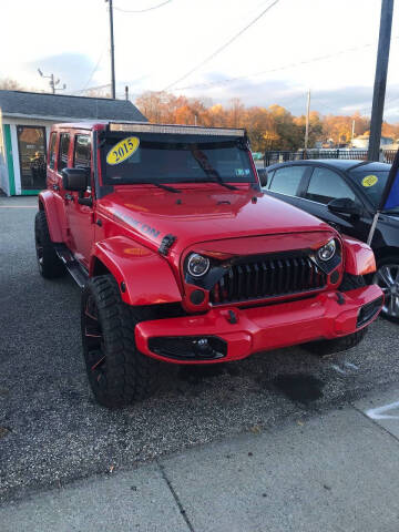 2015 Jeep Wrangler Unlimited for sale at Beacon Auto Sales Inc in Worcester MA