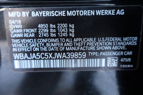 2018 BMW 5 Series 530i