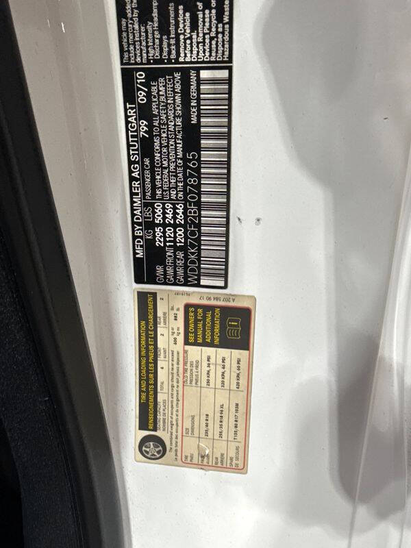 2011 Mercedes-Benz E-Class E 550