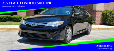2014 Toyota Camry for sale at K & O AUTO WHOLESALE INC in Jacksonville FL