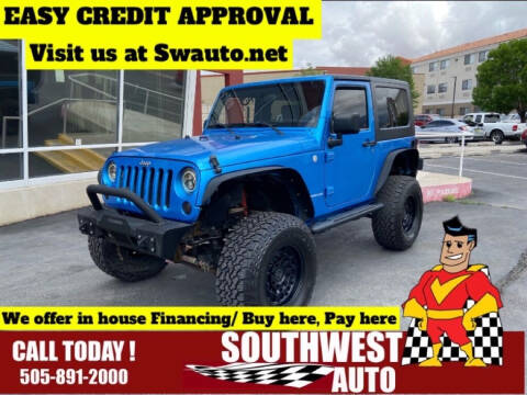 2010 Jeep Wrangler for sale at SOUTHWEST AUTO in Albuquerque NM