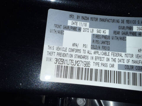 2018 Mazda MAZDA3 Sport