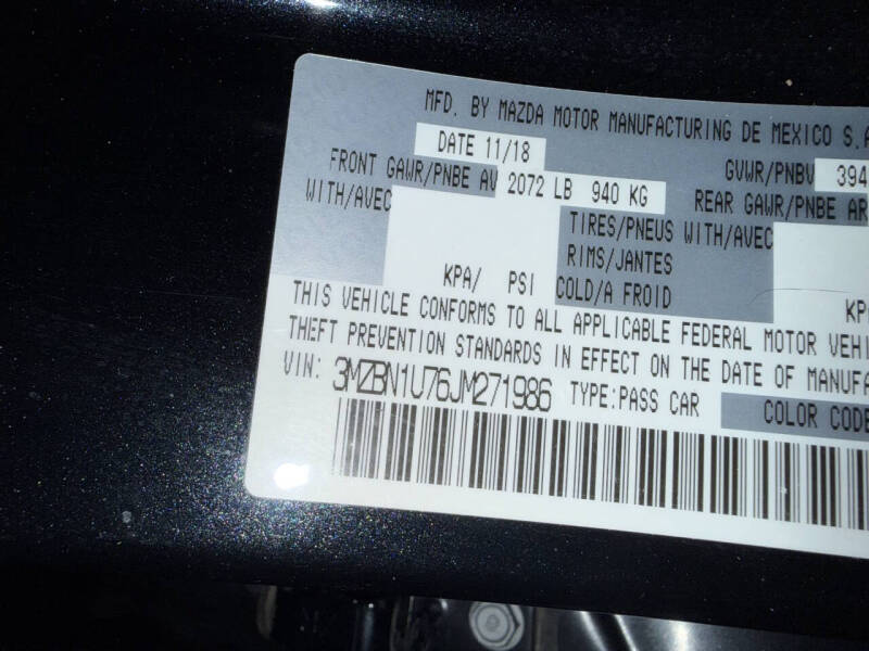 2018 Mazda MAZDA3 Sport