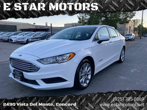 2017 Ford Fusion Hybrid for sale at E STAR MOTORS in Concord CA