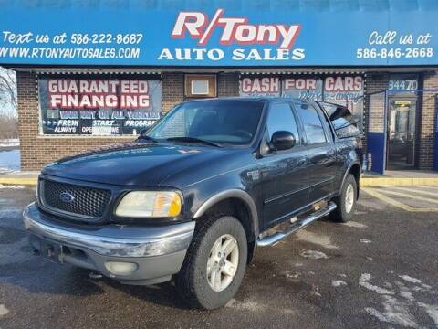 2002 Ford F-150 for sale at R Tony Auto Sales in Clinton Township MI