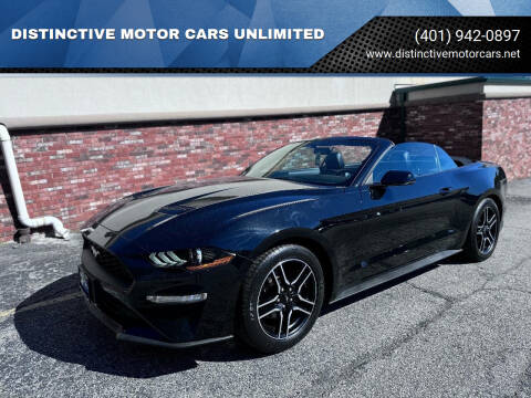 2018 Ford Mustang for sale at DISTINCTIVE MOTOR CARS UNLIMITED in Johnston RI