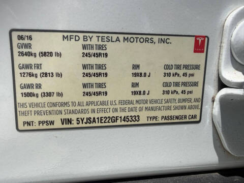 2016 Tesla Model S 90D