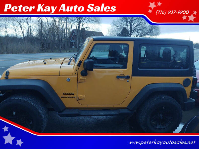 2012 Jeep Wrangler for sale at Peter Kay Auto Sales in Alden NY