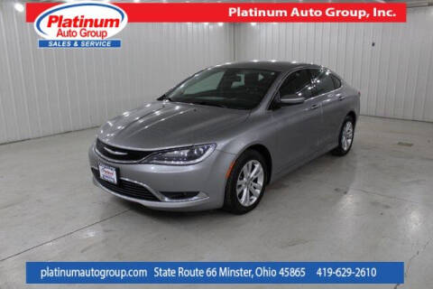 2016 Chrysler 200 for sale at Platinum Auto Group Inc. in Minster OH