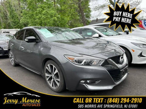 2016 Nissan Maxima for sale at Jerry Morese Auto Sales LLC in Springfield NJ