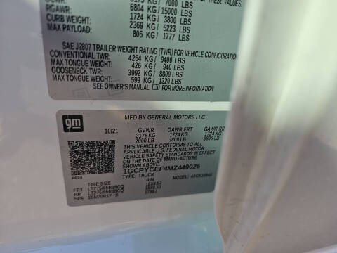 2021 Chevrolet Silverado 1500 Custom Trail Boss