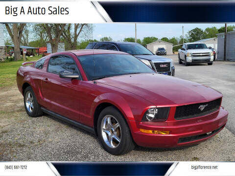 2006 Ford Mustang for sale at Big A Auto Sales Lot 2 in Florence SC