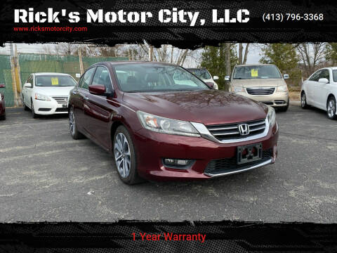 2014 Honda Accord for sale at Rick's Motor City, LLC in Springfield MA