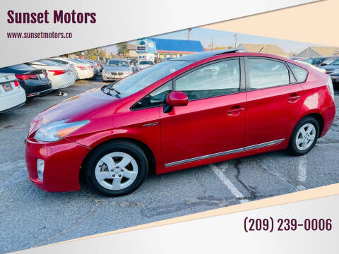 2011 Toyota Prius for sale at Sunset Motors in Manteca CA