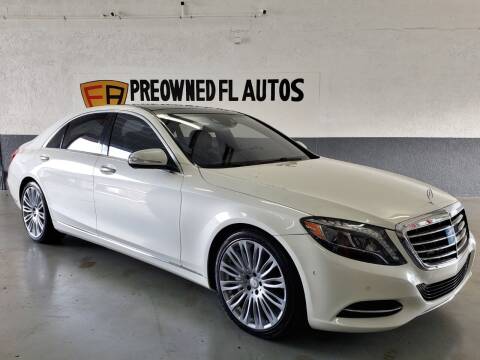 2016 Mercedes-Benz S-Class for sale at Preowned FL Autos in Pompano Beach FL