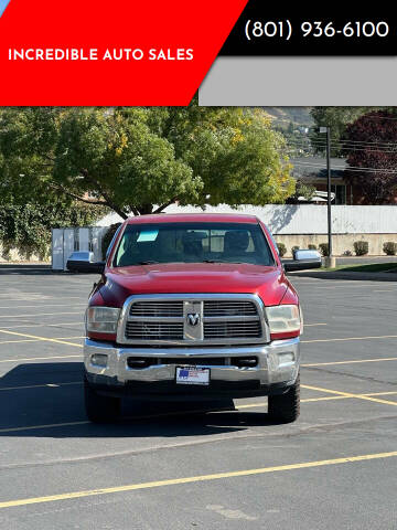 2010 Dodge Ram 2500 for sale at INCREDIBLE AUTO SALES in Bountiful UT