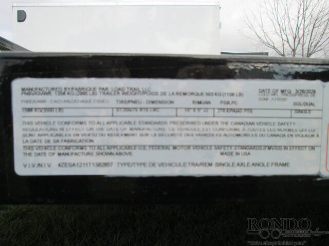 2026 Load Trail Single Axle Utility SE7712031