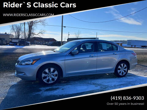 2009 Honda Accord for sale at Rider`s Classic Cars in Millbury OH
