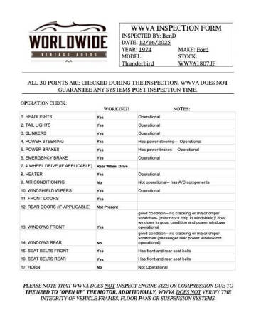 1974 Ford Thunderbird