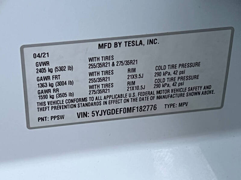 2021 Tesla Model Y Performance