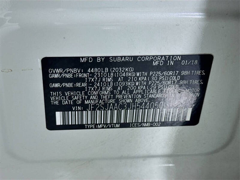 2018 Subaru Forester 2.5i