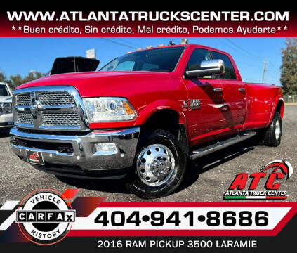 2016 RAM 3500 for sale at ATLANTA TRUCK CENTER LLC in Doraville GA