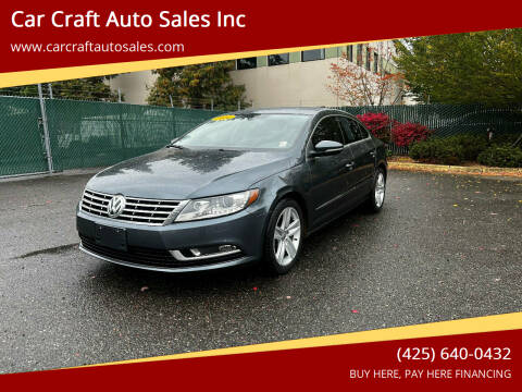 2014 Volkswagen CC for sale at Car Craft Auto Sales Inc in Lynnwood WA