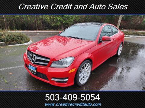 2015 Mercedes-Benz C-Class for sale at Creative Credit & Auto Sales in Salem OR