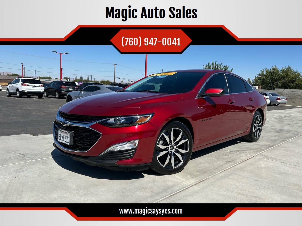 2020 Chevrolet Malibu for sale at Magic Auto Sales in Hesperia, CA