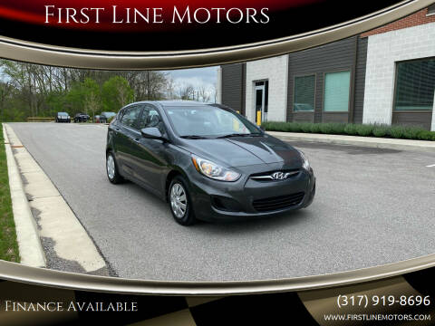 2013 Hyundai Accent for sale at First Line Motors in Brownsburg IN