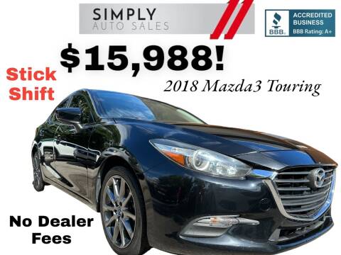 2018 Mazda MAZDA3 for sale at Simply Auto Sales in Palm Beach Gardens FL