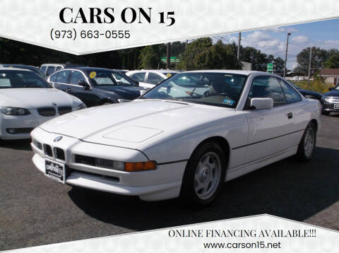1991 BMW 8 Series for sale at Cars On 15 in Lake Hopatcong NJ