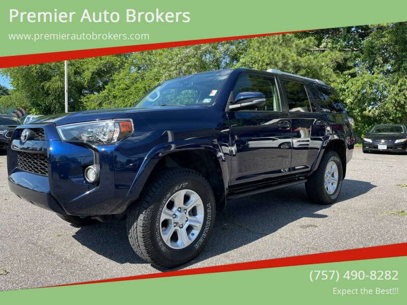 2018 Toyota 4Runner for sale at Premier Auto Brokers in Virginia Beach VA