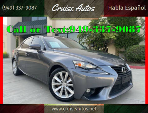 2015 Lexus IS 250 for sale at Cruise Autos in Corona CA